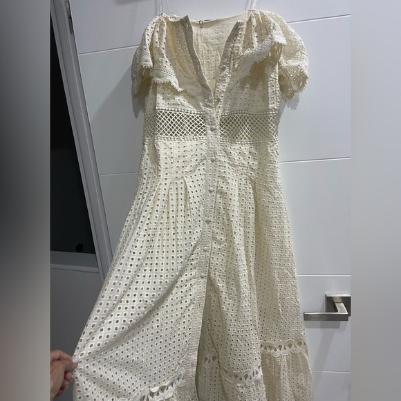 Summer Dress off the shoulder New never worn Size Large but fits Medium - Picture 1 of 10